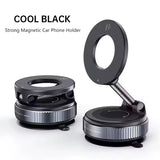 Strong Magnetic Car Phone Holder Foldable Magsafe Design 360° Adjustable Vacuum Mount for Car/Desk/Bathroom/ Use Metal