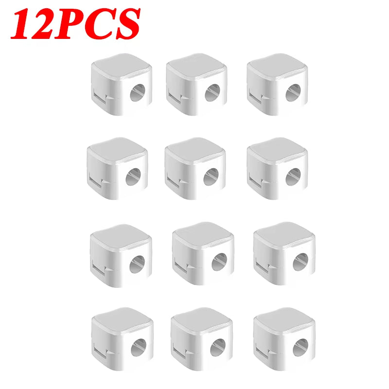 Magnetic Cable Clip Cable Holder Adhesive Wire Keeper Cord Cable Organizer for Home Office under Desk Management
