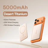 5000Mah Magnetic Power Bank 15W Wireless 20W Wired Charging Thin Card-Sized Slim Portable Powerbank for Iphone 17 Samsung