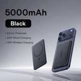 5000Mah Magnetic Power Bank 15W Wireless 20W Wired Charging Thin Card-Sized Slim Portable Powerbank for Iphone 17 Samsung