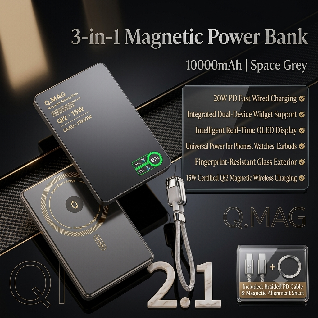 Wireless Magnetic Power bank Fast Charging Spare Portable 5000/10000mAh large capacity