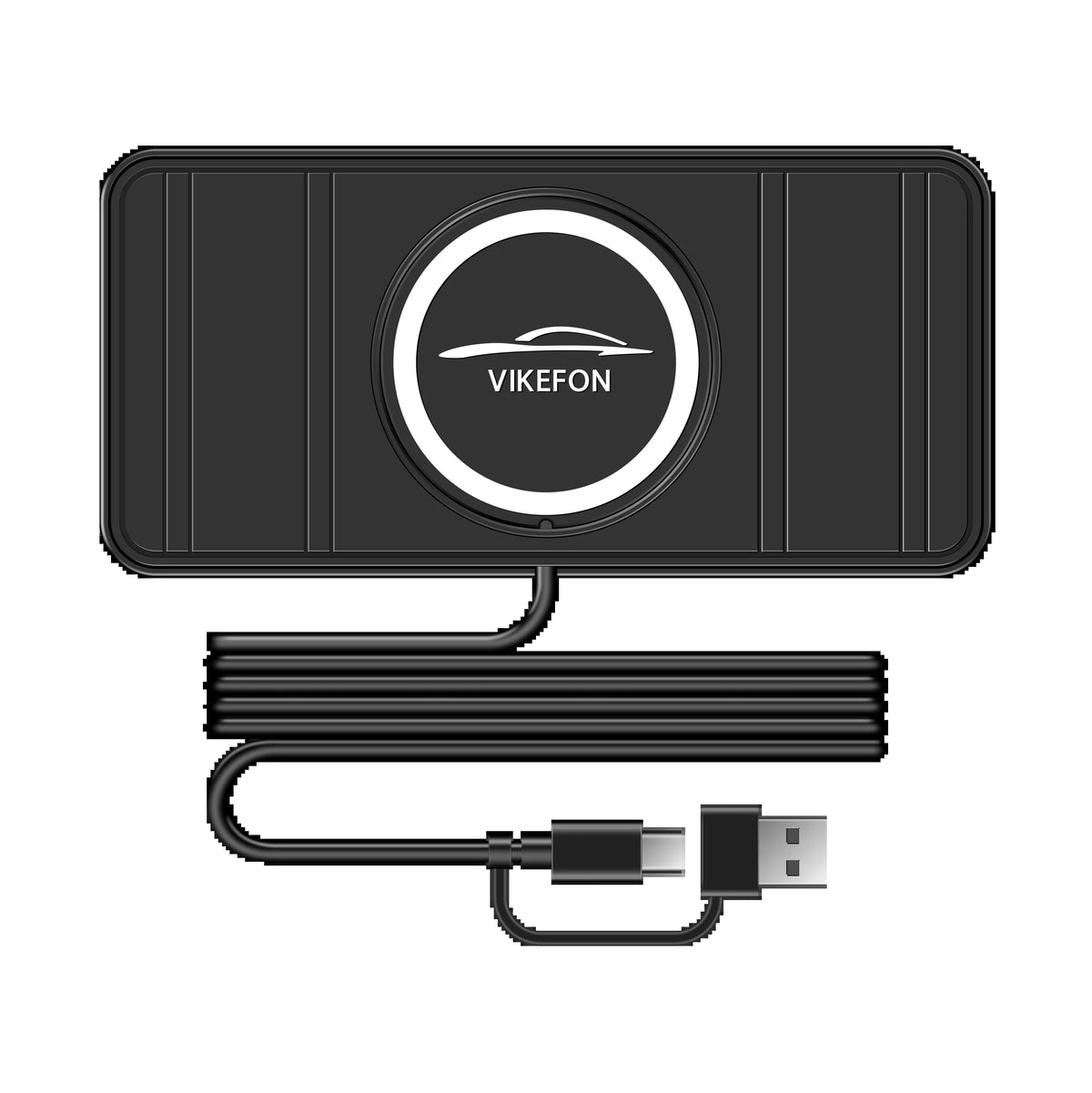 Car Wireless Charger Mat Silicone Non-Slip Pad for Iphone 17 16 15 14 Pro Max Samsung Car Wireless Phone Charger Fast Charging