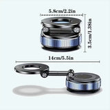 Strong Magnetic Car Phone Holder Foldable Magsafe Design 360° Adjustable Vacuum Mount for Car/Desk/Bathroom/ Use Metal