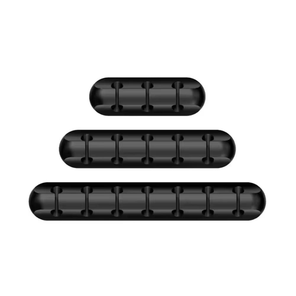 Cable Cord Wire Organizer Silicone USB Cable Winder Management Clips Self Adhesive for Mouse Keyboard Headset for Iphone Huawei