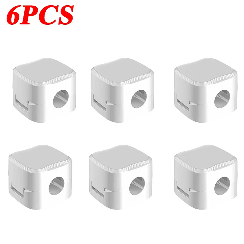 Magnetic Cable Clip Cable Holder Adhesive Wire Keeper Cord Cable Organizer for Home Office under Desk Management