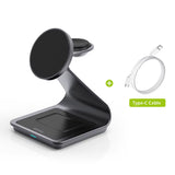 Bonola Magnetic 3 in 1 Wireless Charger for Iphone 17/16/15/13/14/12 30W Wireless Charging Station for Apple Watch/Airpods Pro