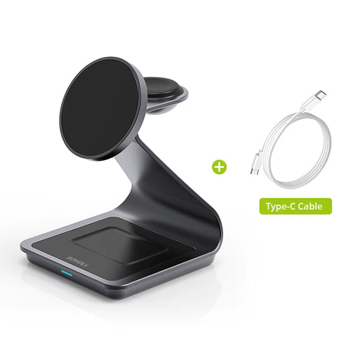 Bonola Magnetic 3 in 1 Wireless Charger for Iphone 17/16/15/13/14/12 30W Wireless Charging Station for Apple Watch/Airpods Pro