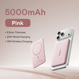 5000Mah Magnetic Power Bank 15W Wireless 20W Wired Charging Thin Card-Sized Slim Portable Powerbank for Iphone 17 Samsung
