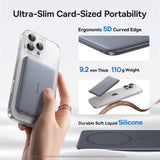 5000Mah Magnetic Power Bank 15W Wireless 20W Wired Charging Thin Card-Sized Slim Portable Powerbank for Iphone 17 Samsung